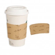 12oz kraft paper cup cover-coffee & tea 1000pcs