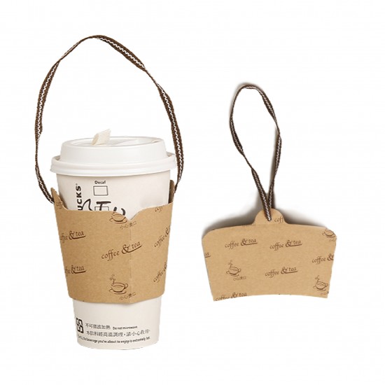 Ear cup holder (with strap) -coffee & tea 1000pcs