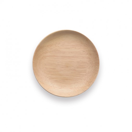 Wooden Products | Wooden Dish | Round Rubber Wooden Dish | Small