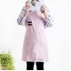 Custom apron printing Washed cotton and linen PU adjustable belt apron| Tricolor Custom apron printing Washed cotton and linen PU adjustable belt apron| Tricolor