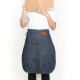 Customized apron printed denim leather half-length apron | two-tone Customized apron printed denim leather half-length apron | two-tone