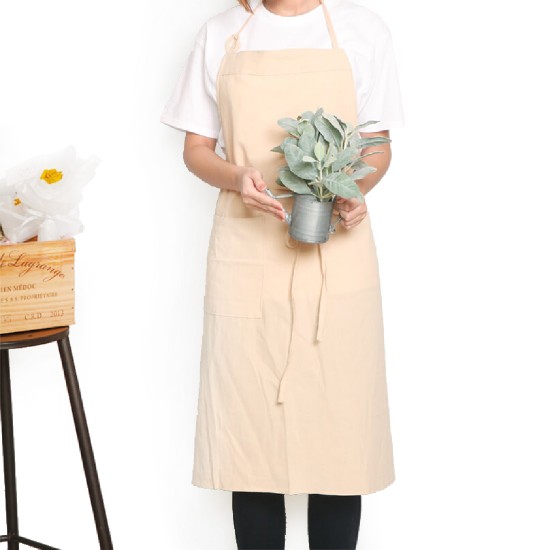 Customized apron printing Washed cotton Japanese style cotton tied rope apron | Seven colors Customized apron printing Washed cotton Japanese style cotton tied rope apron | Seven colors