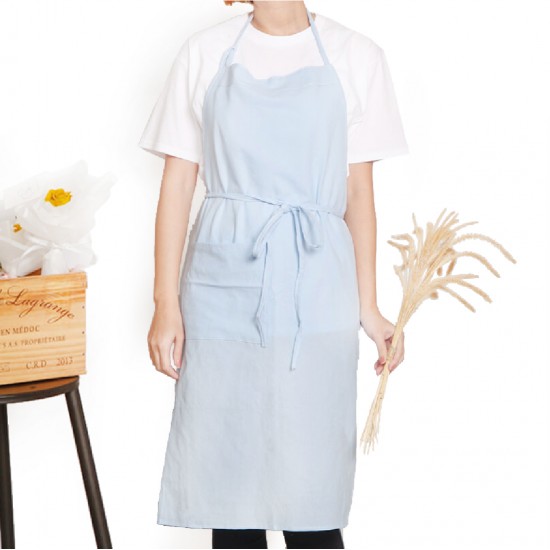 Customized apron printing Washed cotton Japanese style cotton tied rope apron | Seven colors Customized apron printing Washed cotton Japanese style cotton tied rope apron | Seven colors