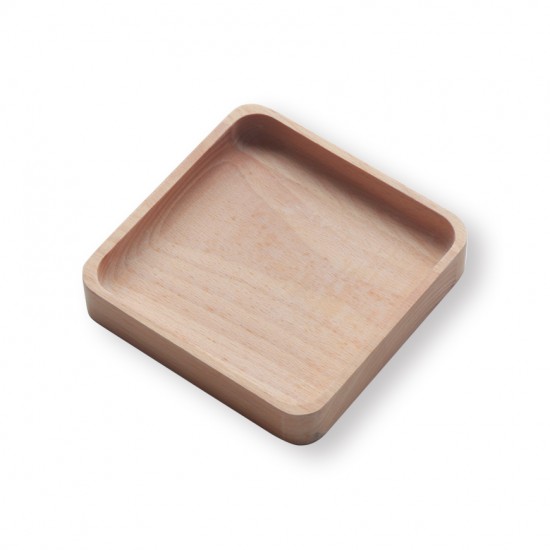 Wooden Products | Square Natural Wood Plate